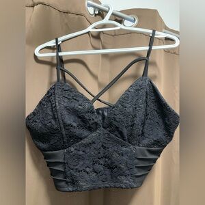 Black Lacey bralette. Large